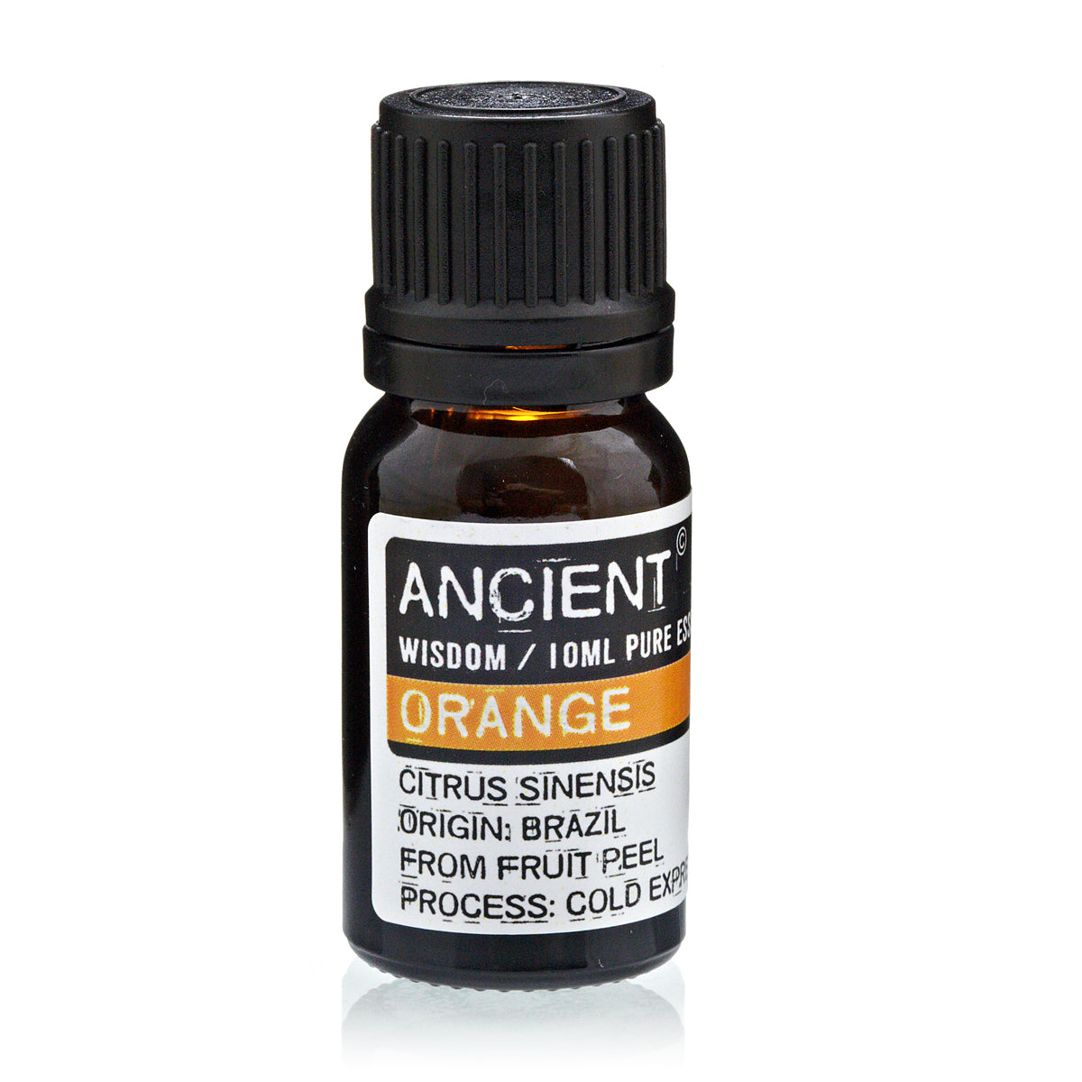 Økologisk appelsin æterisk olie 10 ml fra Brasilien, ren citrus sinensis til aromaterapi og massage
