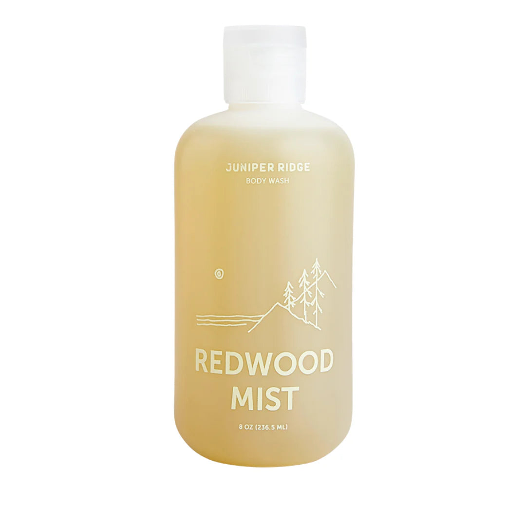 Redwood Mist body wash med skov, regn og kystduft