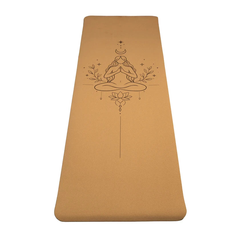 Kork Yogamåtte | Lotus eller Divine Feminine