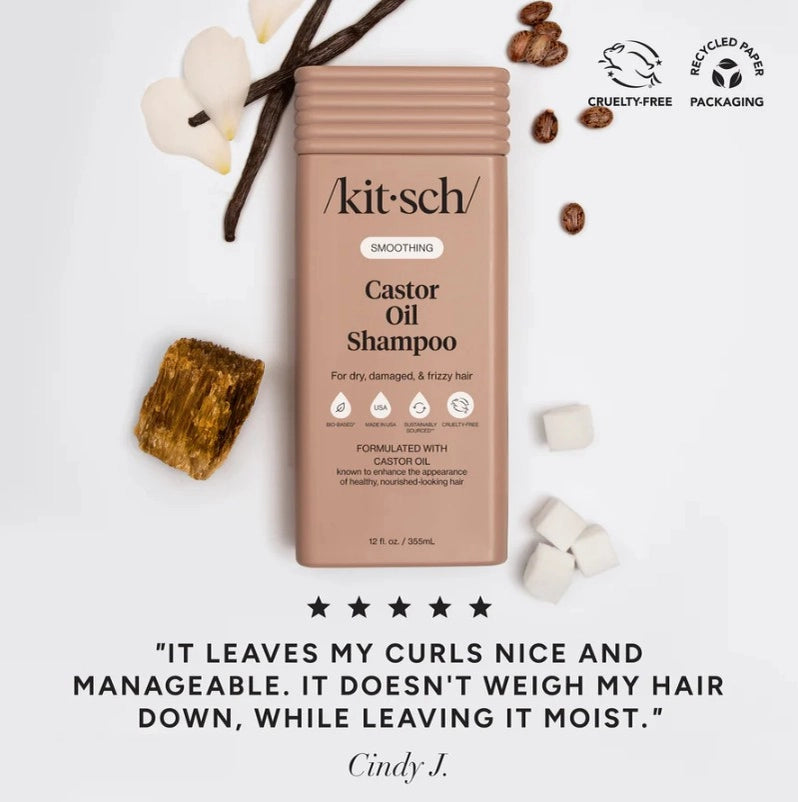 Kitsch shampoo & balsam med Castor Oil, fugt og styrke til tørt hår
