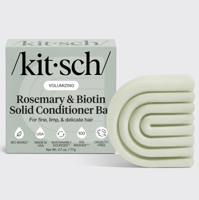 Kitsch balsam bar med rosmarin & biotin, vegansk, plastikfri hårpleje, til fint hår