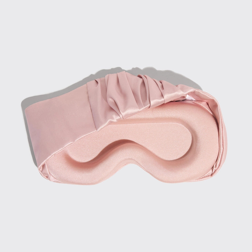 Satin sovemaske og pude til søvn