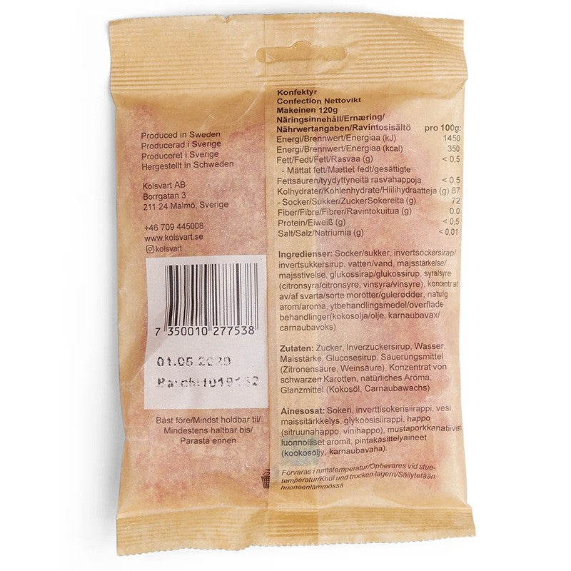 Kolsvart Gourmet vingummi | Vegansk, glutenfri & uden gelatine