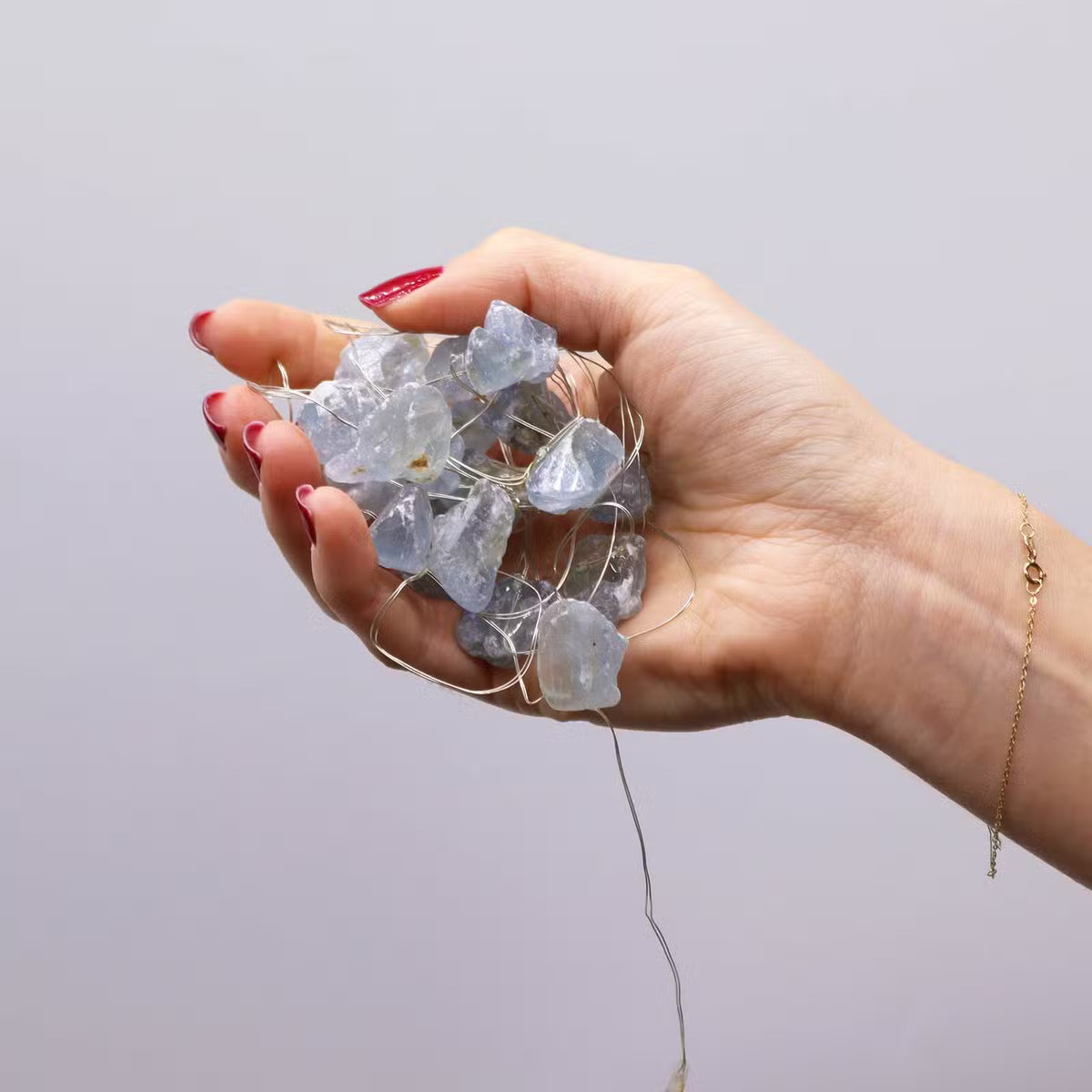 Krystal lyskæde med LED - USB drevet
