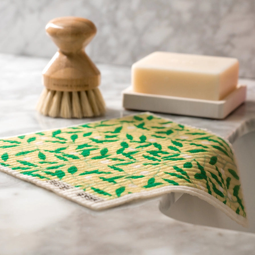 Bambus opvaskebørste med naturlige fibre