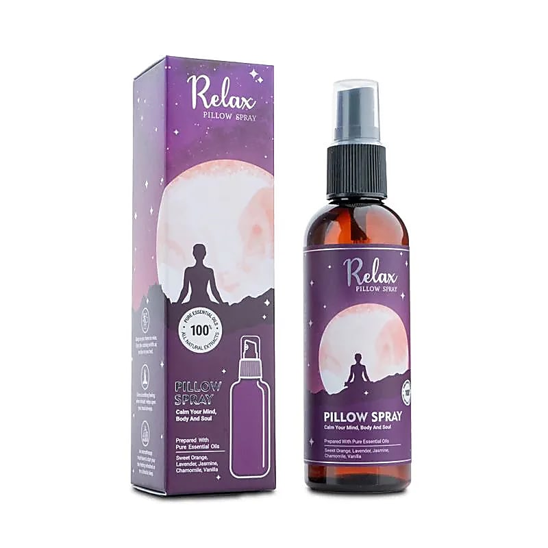 Aromafume Pillow Spray Sleep & Relax – naturlig duftspray med lavendel, kamille og vanilje. Skaber ro, afslapning og forbedrer søvnen.