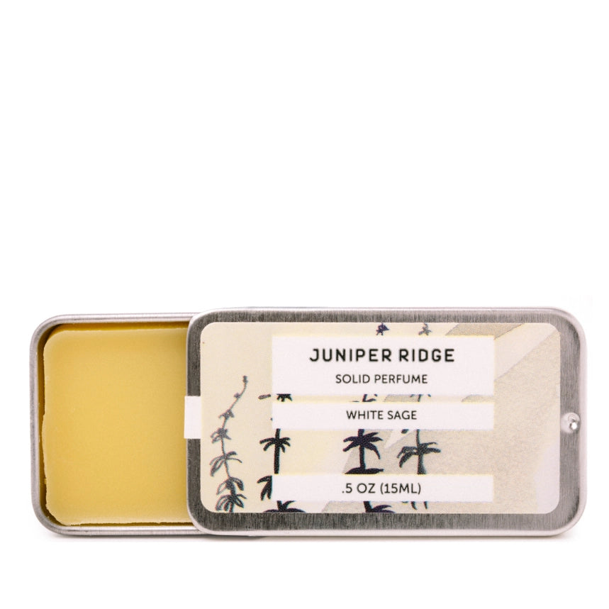 Solid parfume – White Sage med salvie & ørkenduft i metalboks