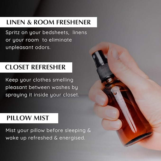 Aromafume Roomspray med Roser – romantisk blomsterduft med æteriske olier. Skaber ro, balance og velvære. Vegansk & bæredygtig.