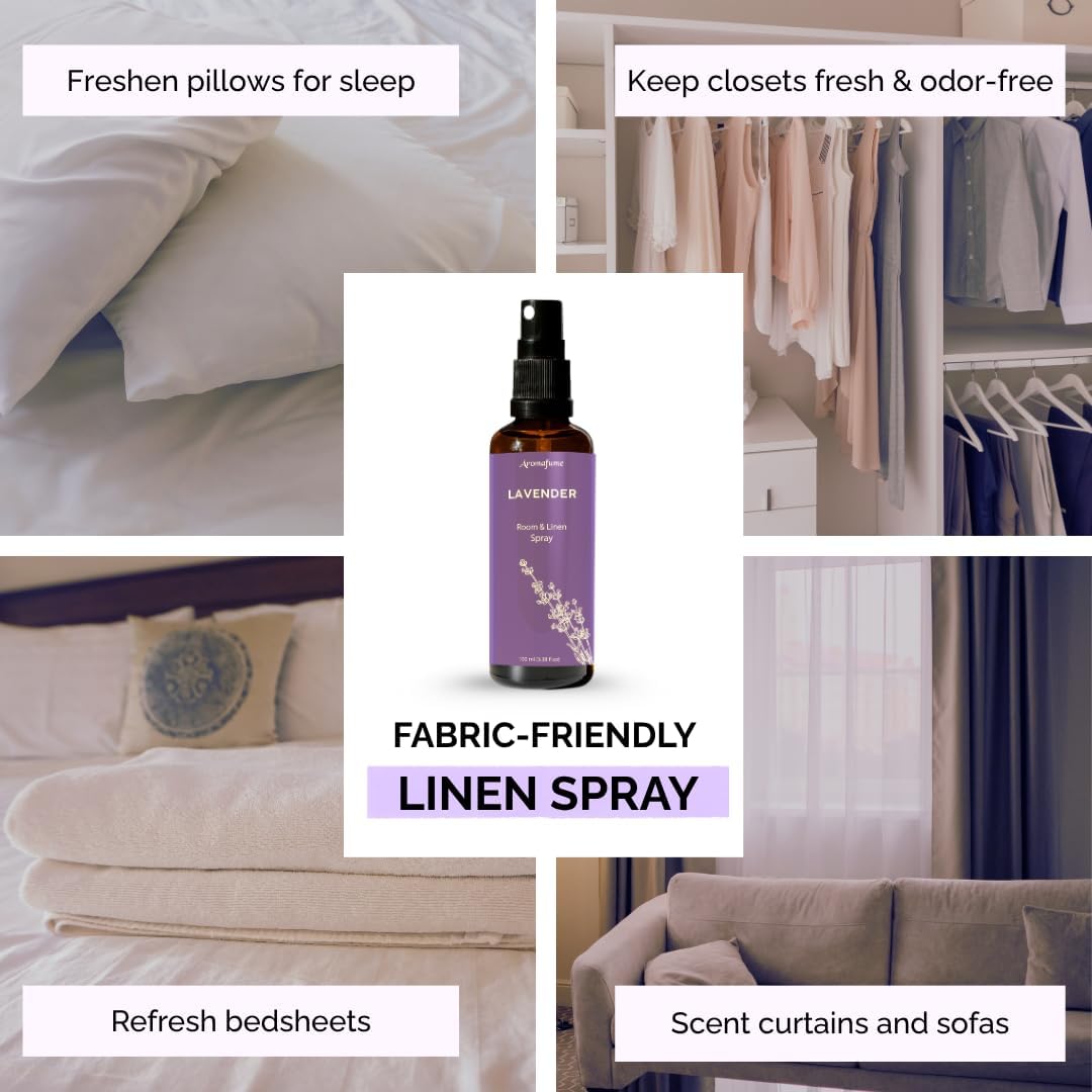 Lavendel roomspray og linenspray til hjem og tekstiler