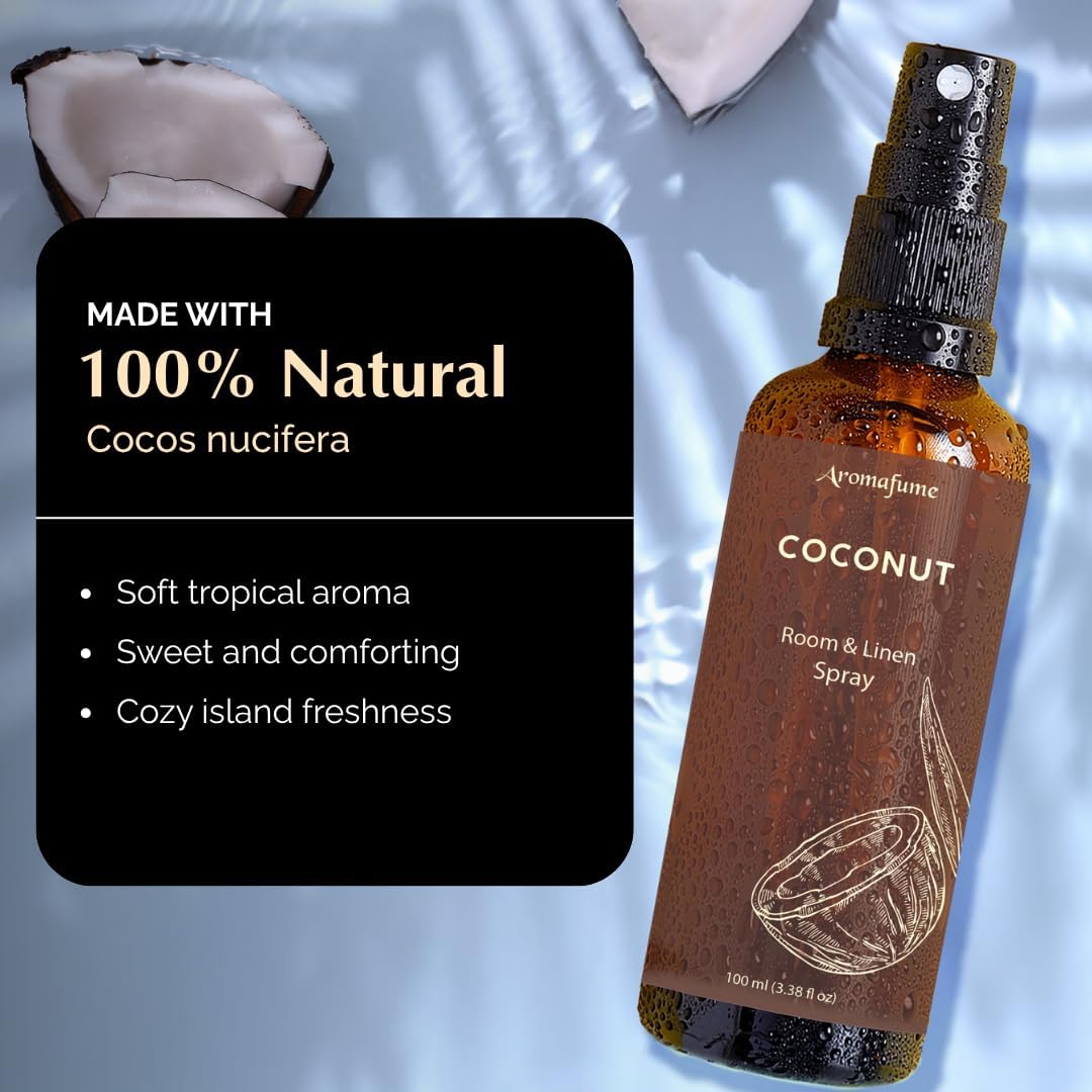 Kokos Roomspray & Linenspray – tropisk duft til hjemmet