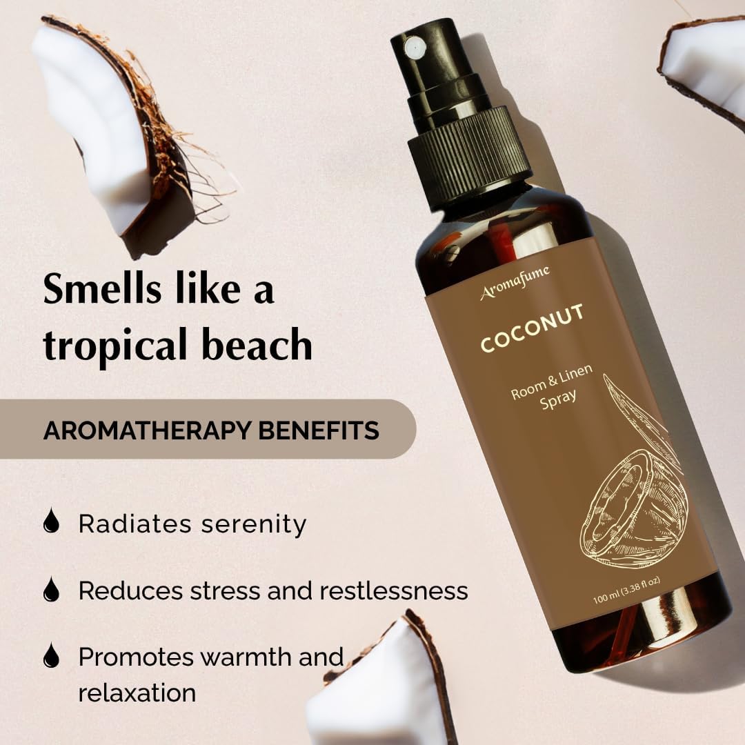 Kokos Roomspray & Linenspray – tropisk duft til hjemmet