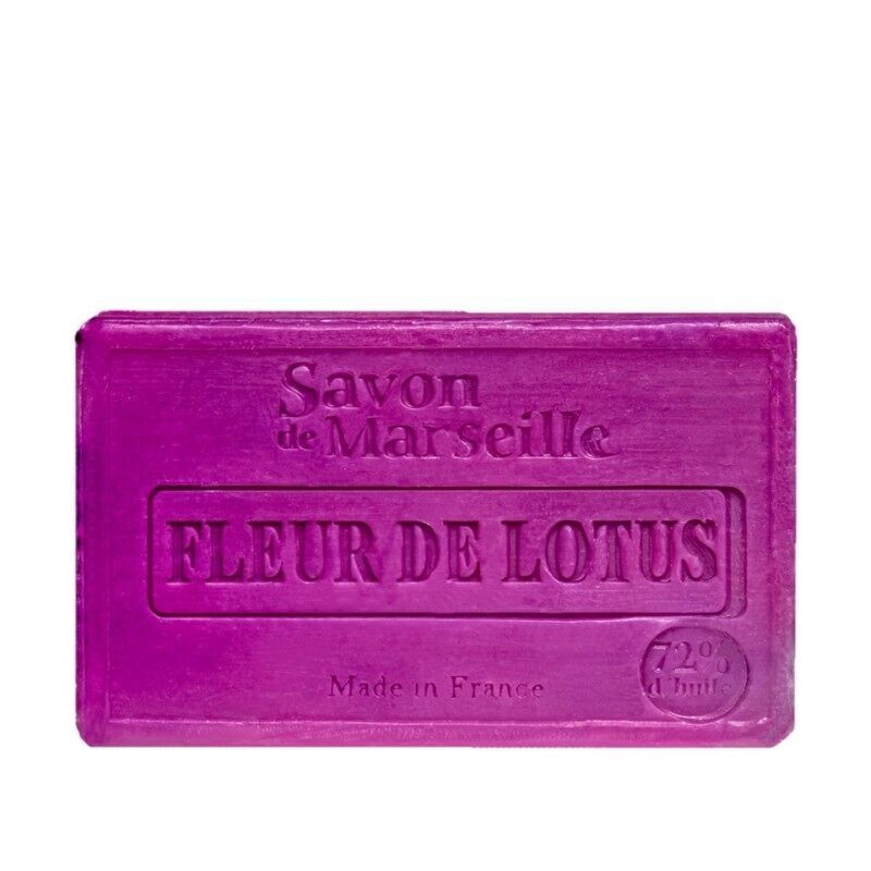 Flerfarvet sæbe med lotusblomst, 100 g, klassisk fransk natursæbe til personlig pleje