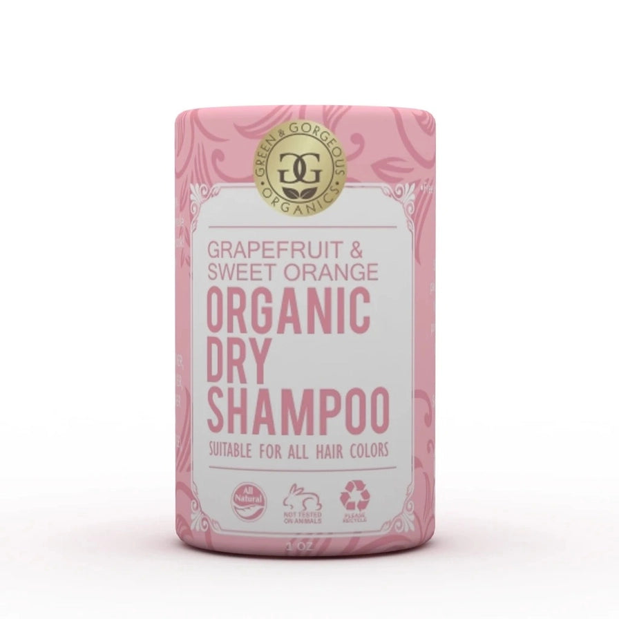 Økologisk tørshampoo med grapefrugt & appelsin, vegansk, volumen, Green & Gorgeous