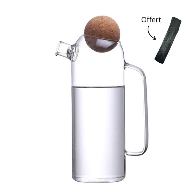 Vandkaraffel med Binchotan kulfilter