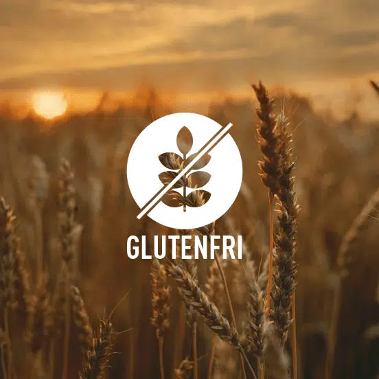 Glutenfri lakrids logo på kornmark