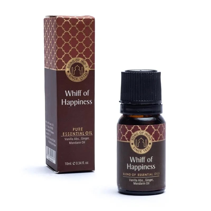Happiness Æteriske olier, økologisk - Vanilje, Ingefær & Mandarin - 10ml