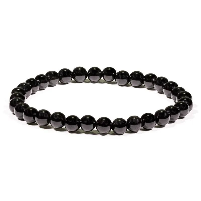Krystal armbånd m. Black Onyx Krystaller