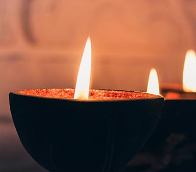 Kokosskal duftlys – bæredygtig hygge & naturlig elegance | Studio Buus