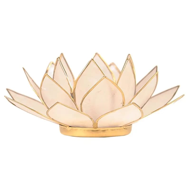 Lotus lysestager – naturlig skønhed & spirituel balance | Studio Buus