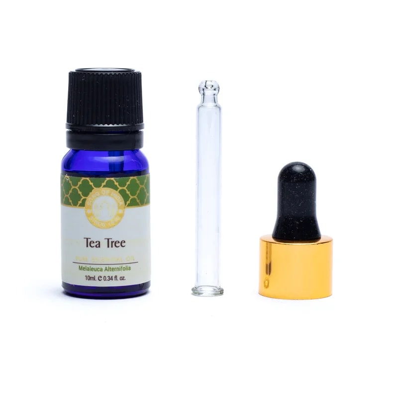 Tea Tree olie dråbetilbehør med pipette til aromaterapi og hudpleje