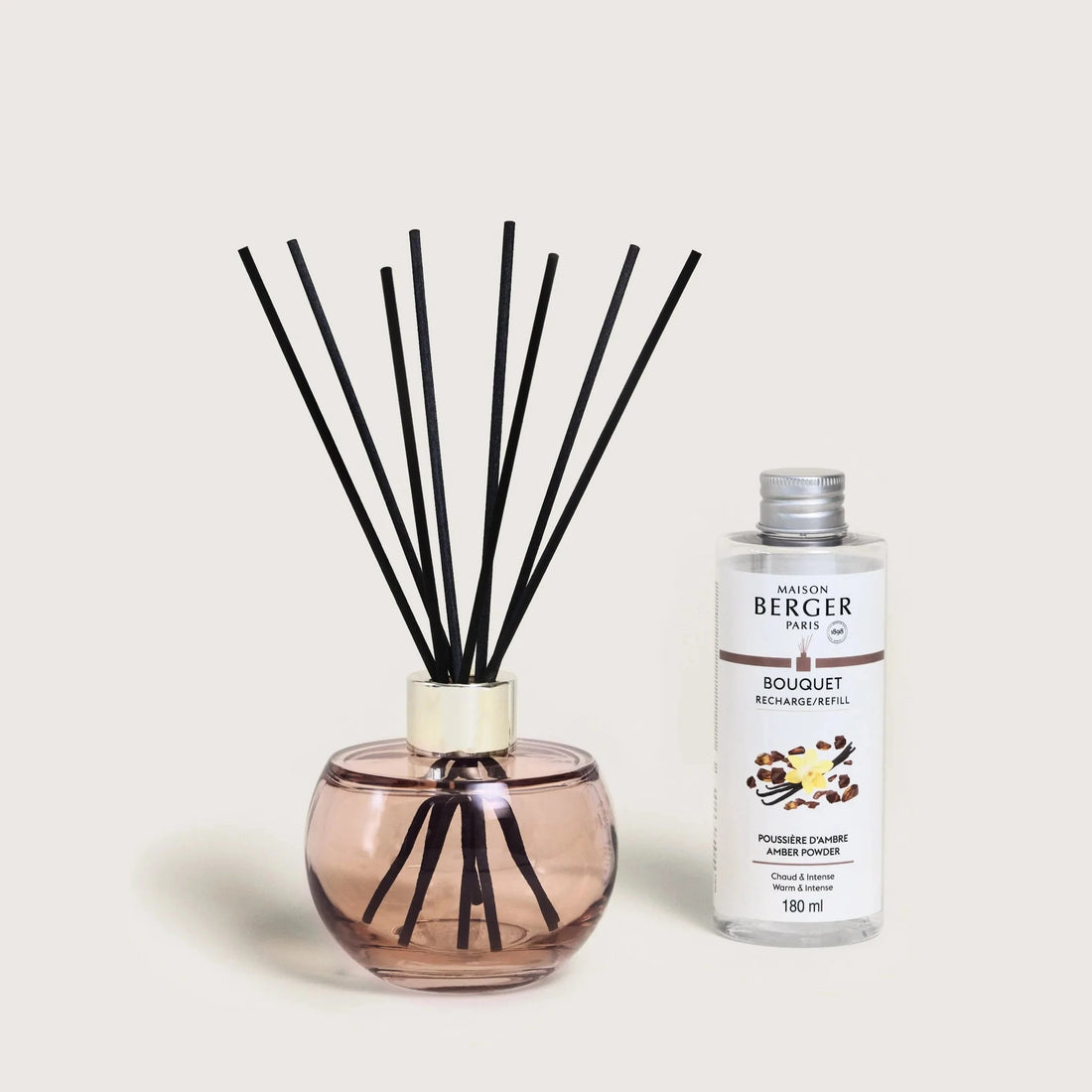 Maison Berger duftpinde med Amber Powder i glasflakon