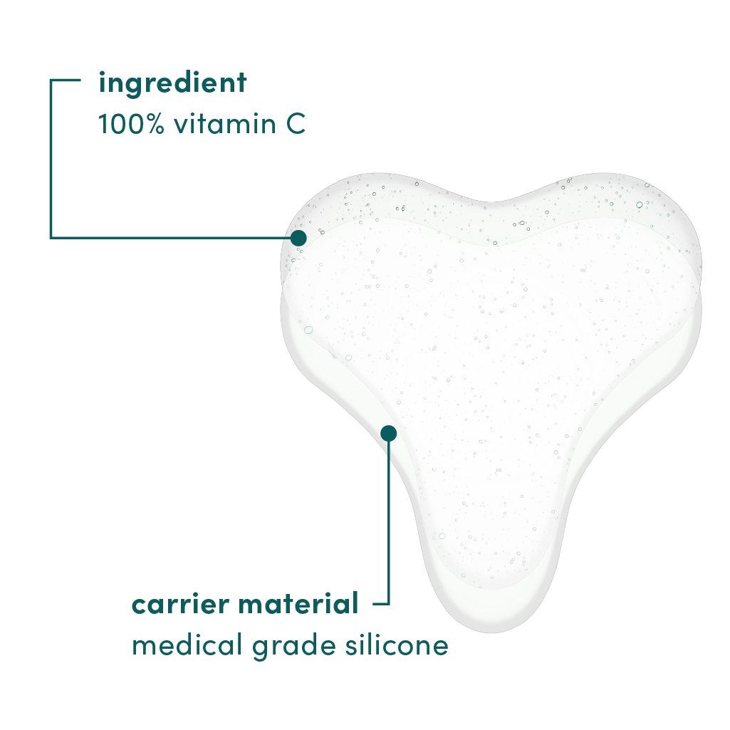 Genanvendelig silikonemaske til décolleté med C-vitamin effekt, hudpleje, anti-aging, bæredygtig skønhed
