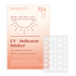 UV solindikator plaster pakke med 72 stk, viser UV-intensitet