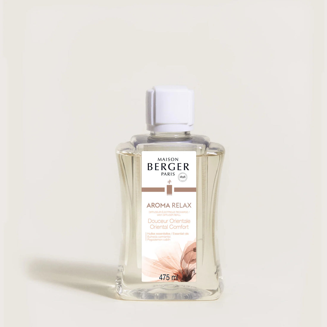 Refill til Maison Berger Aroma Relax mist diffuser, 475 ml, elegant flaske til hjemmeduft