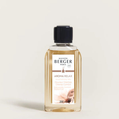 Refill til duftpinde med Aroma Relax duft, Maison Berger, 200 ml, hjemmeduft