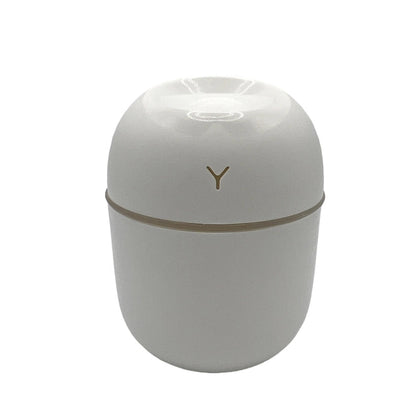 Hvid aroma diffuser med USB til æteriske olier, elegant design til hjemmet