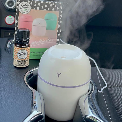 Hvid aroma diffuser med USB, dampende aromaterapi til hjemmet
