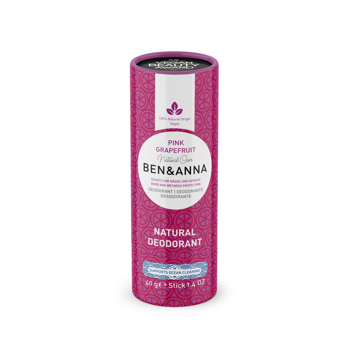 Ben &amp; Anna Deodorant Stick kombinerer effektiv beskyttelse mod svedlugt med 100 % naturlige ingredienser, plejende sheasmør og seks skønne duftvarianter. 