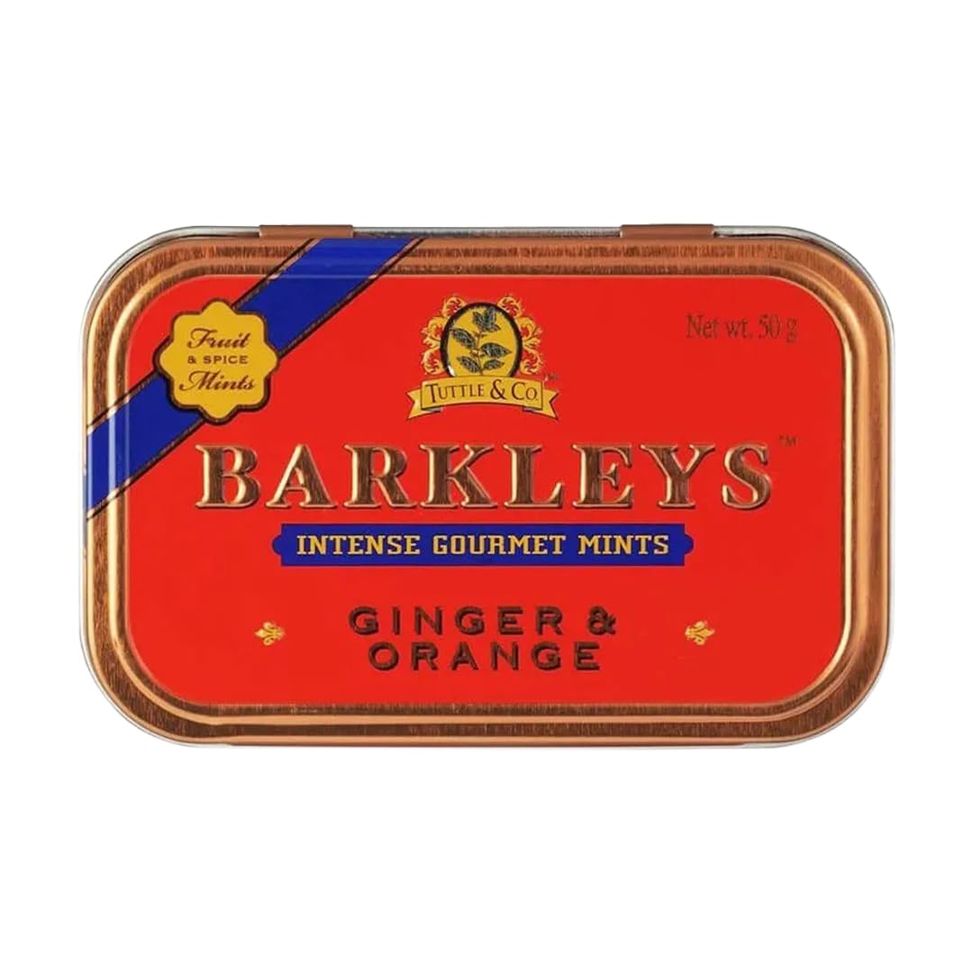 Retro æske med Barkleys Ginger &amp; Orange gourmet mint