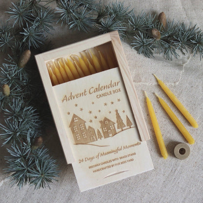 Bivoks adventskalender - 24 kalenderlys