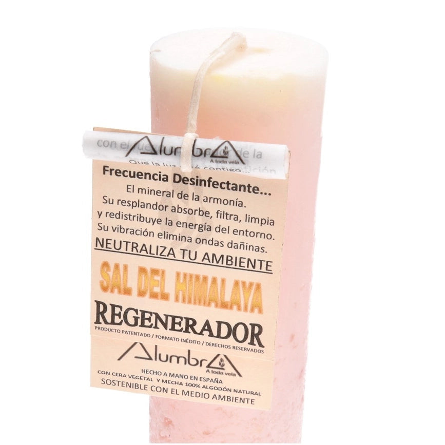 Håndlavet Himalaya salt krystallys med label, afslapning og spirituelt interiør