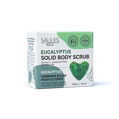Eukalyptus solid body scrub pakke i æske