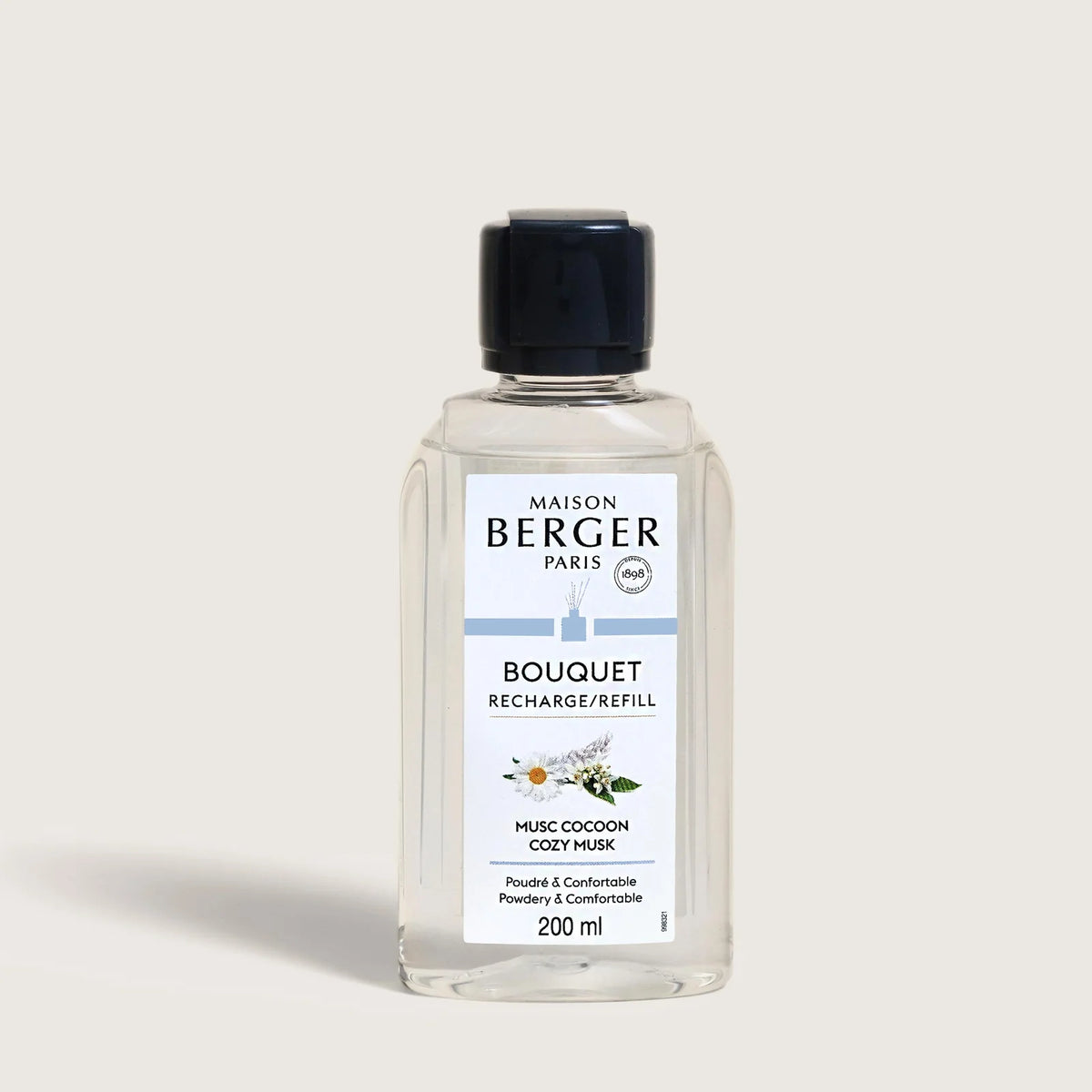 Maison Berger duftpinde refill med blomsterillustration
