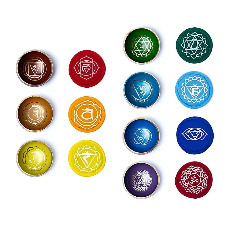Chakra syngeskåle - Tibetanske Chakraer skåle