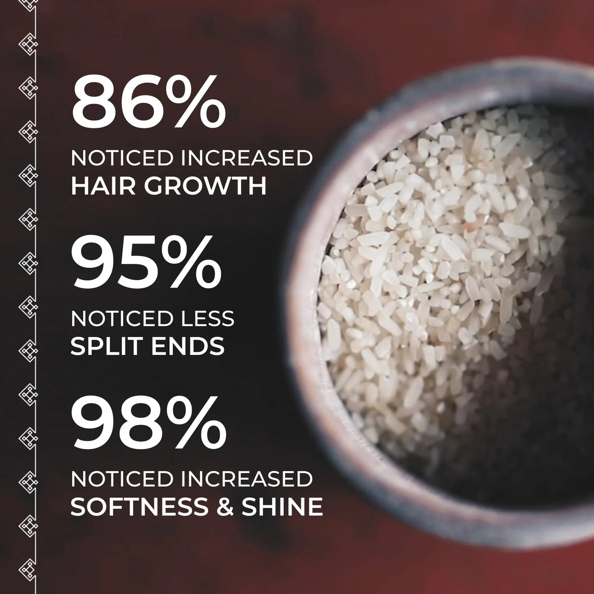 Forkæl dit hår med en Viori Rice Water Conditioner Bar – udviklet med autentisk Longsheng Rice Water™ og skræddersyet til netop din hårtype. 