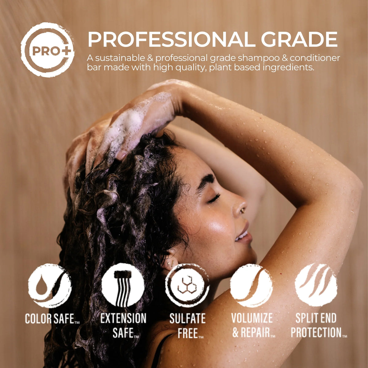Professionel hårpleje med shampoo og balsam bar