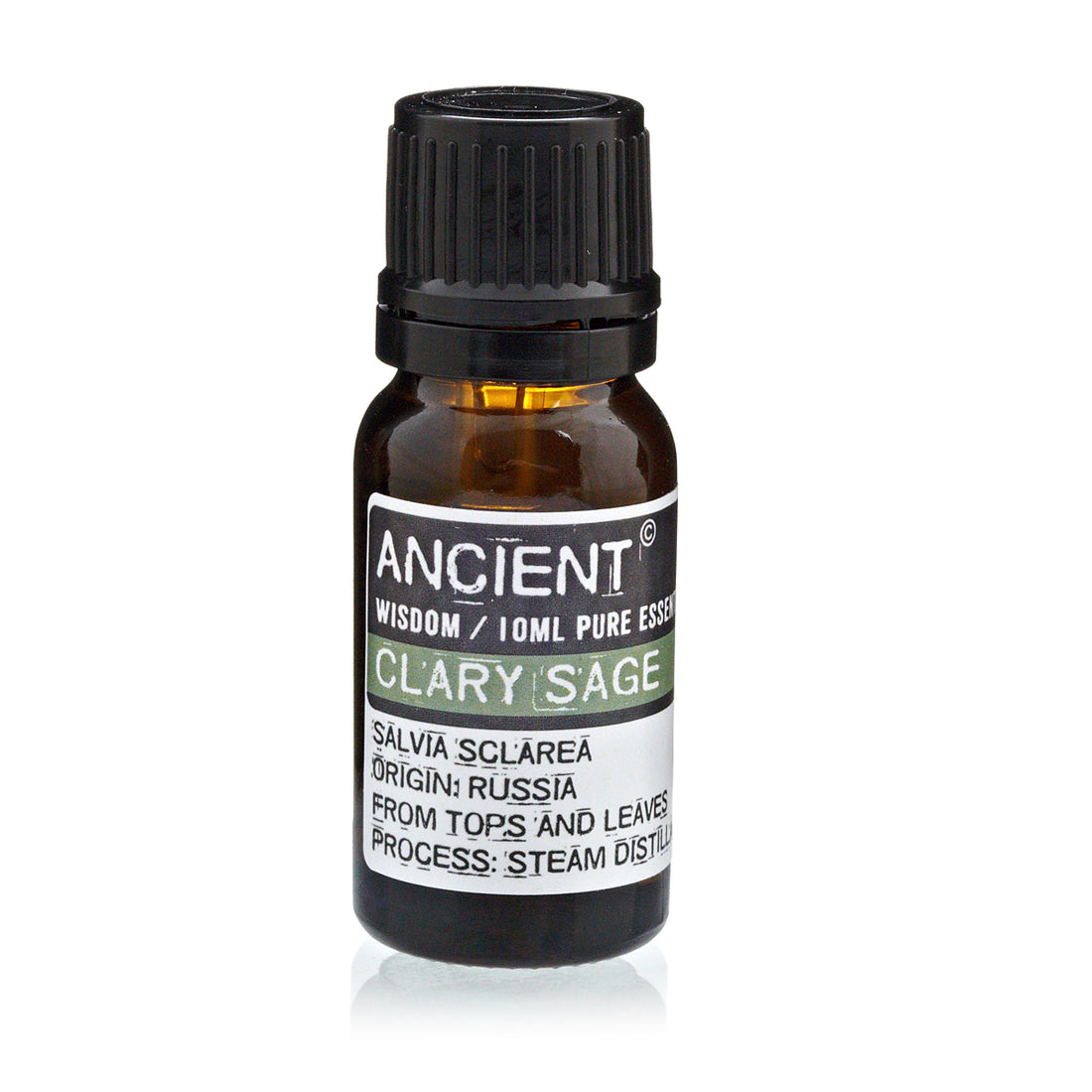 Clary Sage æterisk olie 10 ml i brunt glasflaske til aromaterapi