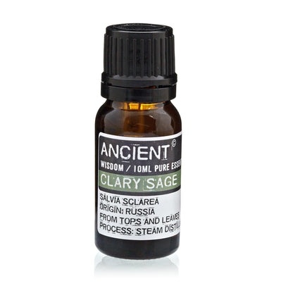 Clary Sage æterisk olie 10 ml i brunt glasflaske til aromaterapi