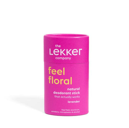 LEKKER naturlig deodorant stick med lavendel, fri for aluminium, parabener og alkohol