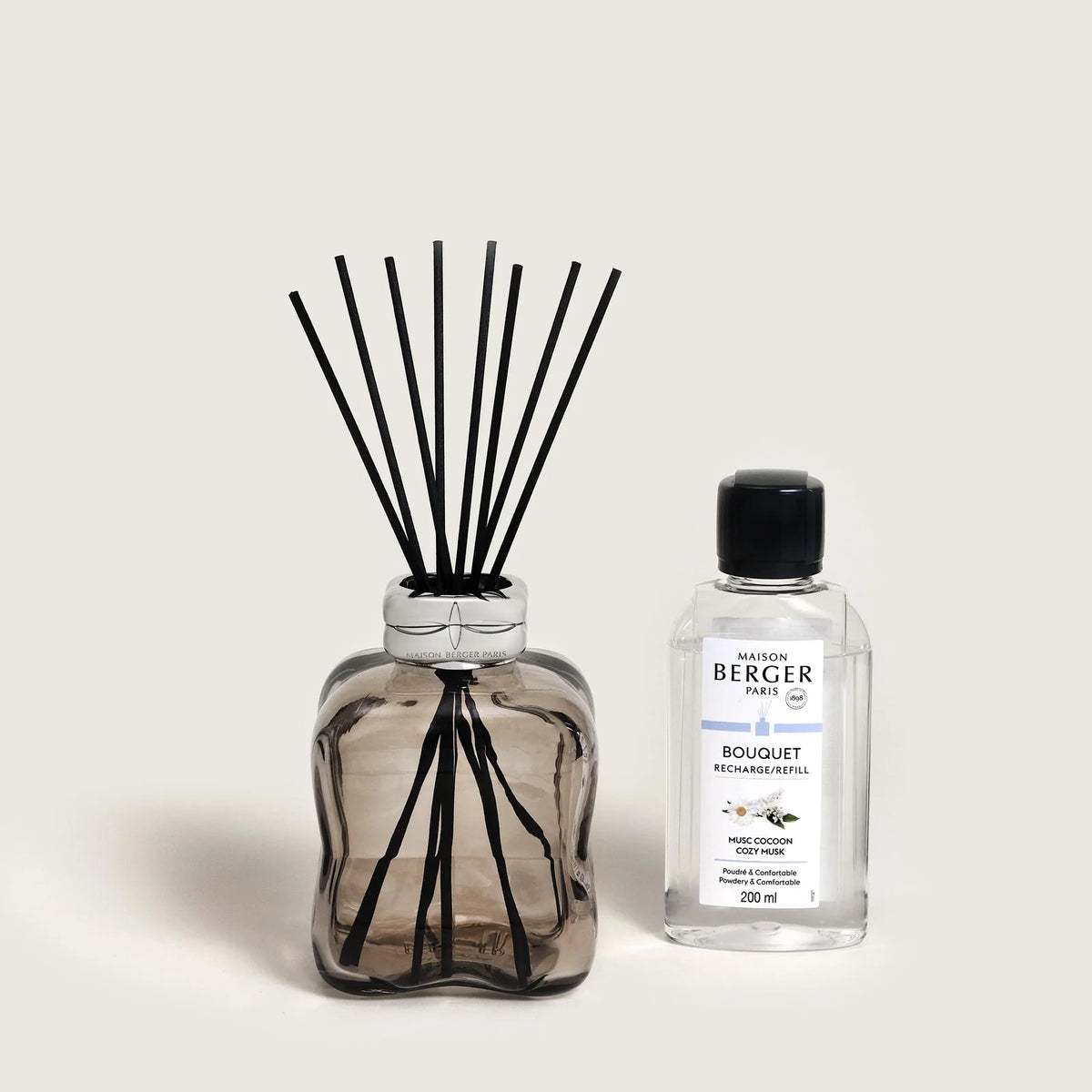 Maison Berger duftpinde med Cosy Musk i glasflaske
