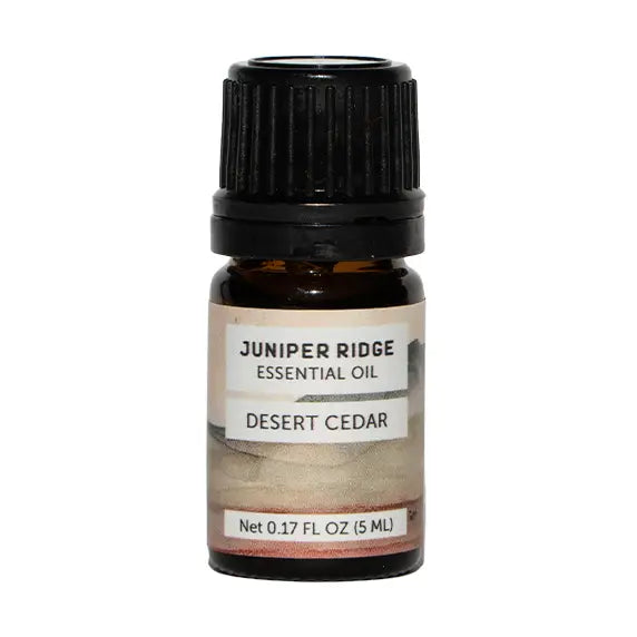 Æterisk olieflaske med Desert Cedar duft, naturlig cedertræ aroma, home fragrance
