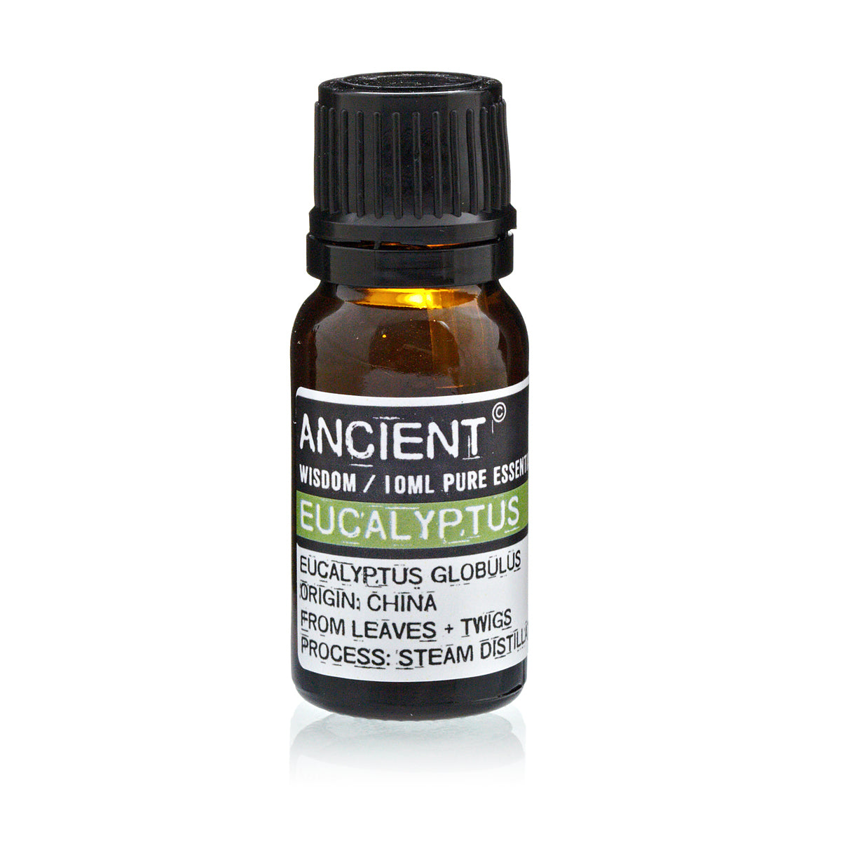 Eukalyptusolie 10 ml i brunt glasflaske til aromaterapi og diffuser