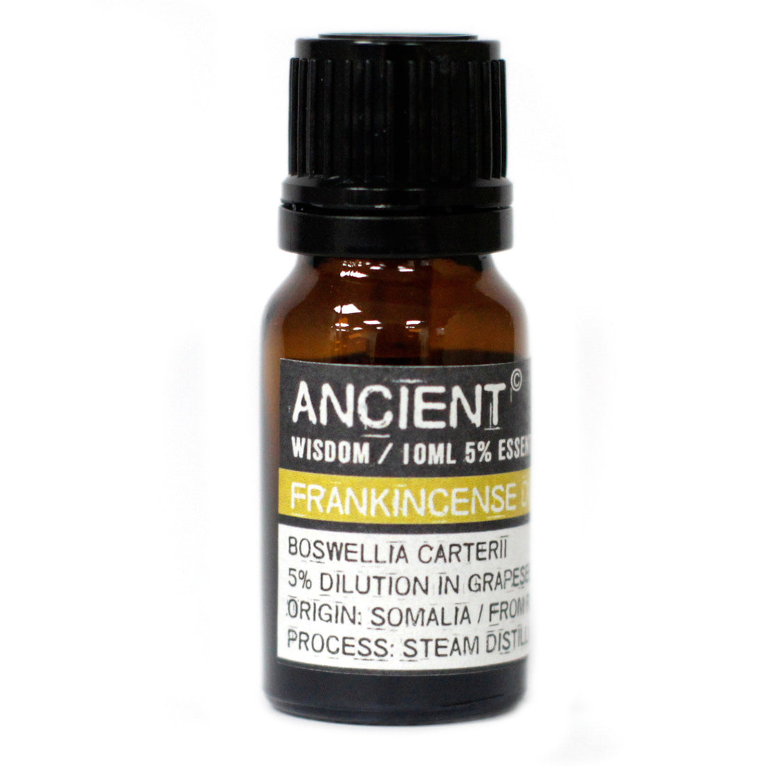 Økologisk frankincense æterisk olie i glasflaske til aromaterapi