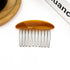 Fransk hårkam comb clip – acetat & metal i brunt tortoise