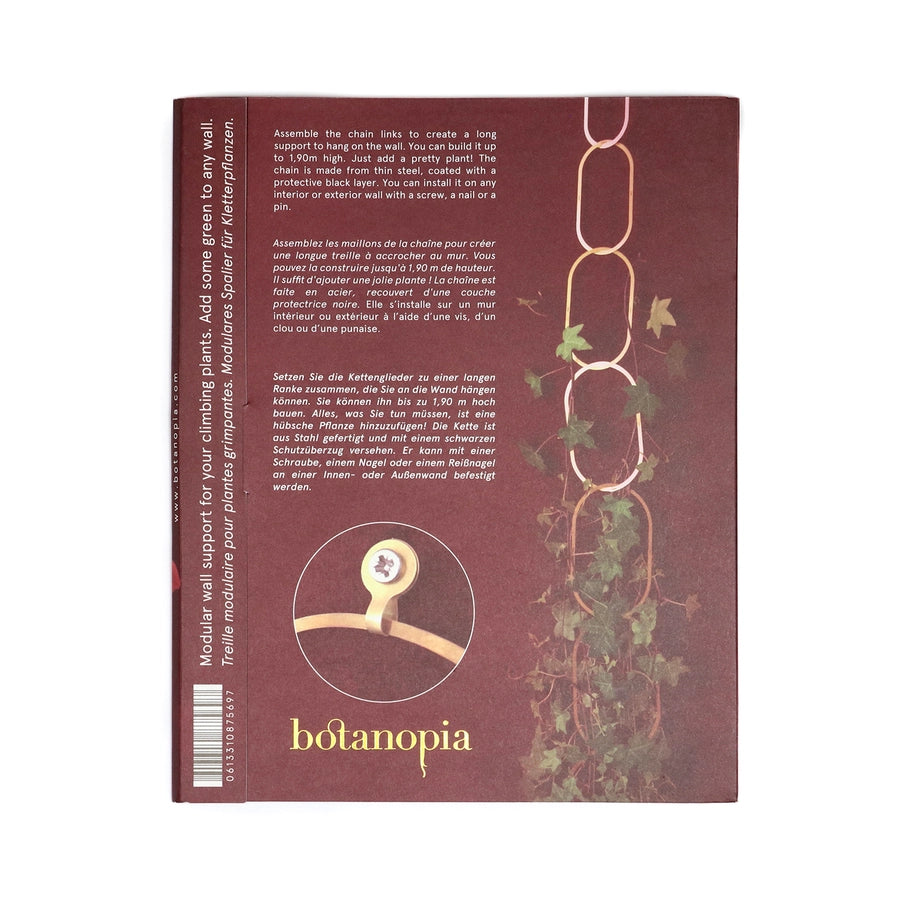 Blomsteropbinding til klatreplanter – Gold Brass Chain