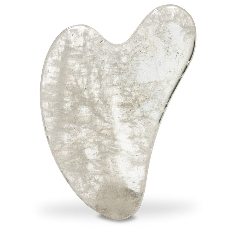 Hjerteformet Gua Sha i aventurin til ansigtsmassage